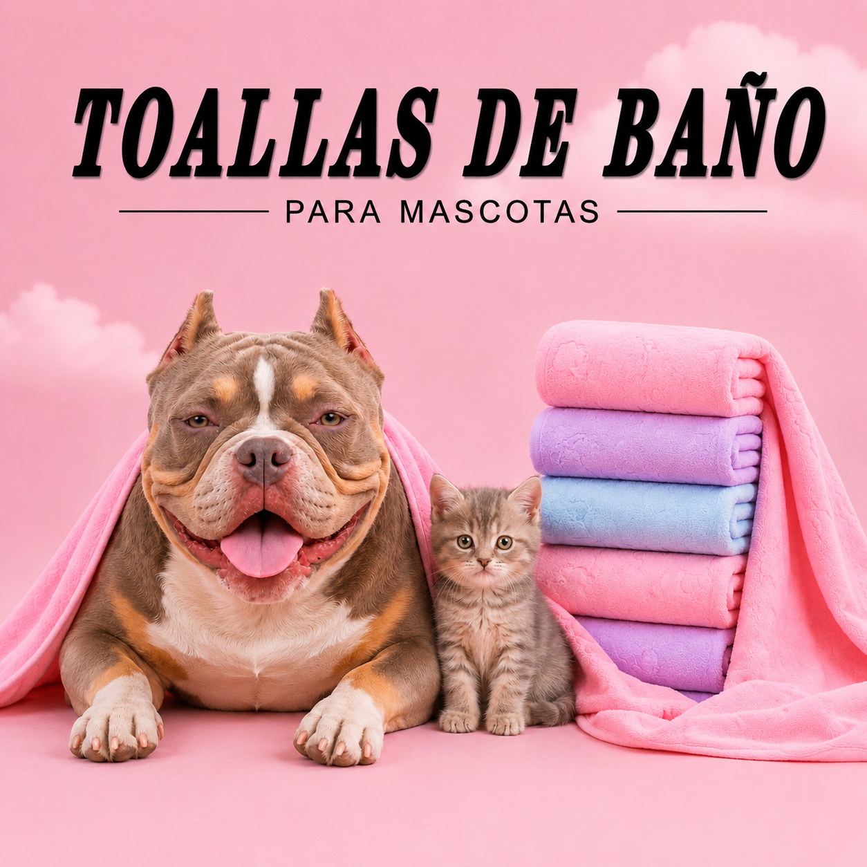 TOALLA DE MICROFIBRA ULTRA ABSORBENTE PARA PERROS Y GATOS - Secado Rápido sin Olores