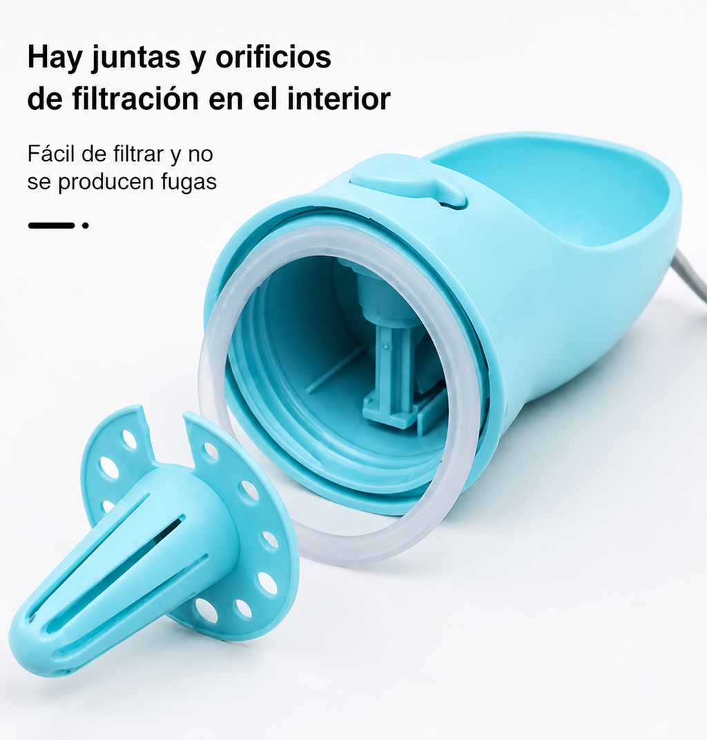 BEBEDERO PORTÁTIL PARA PERROS - Hidratación fácil durante los paseos