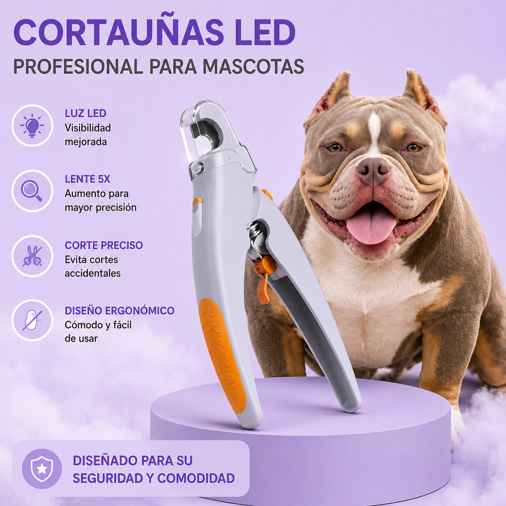 Cortaúñas LED Profesional para Mascotas