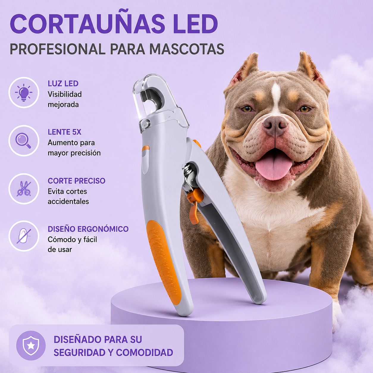 Cortaúñas LED Profesional para Mascotas