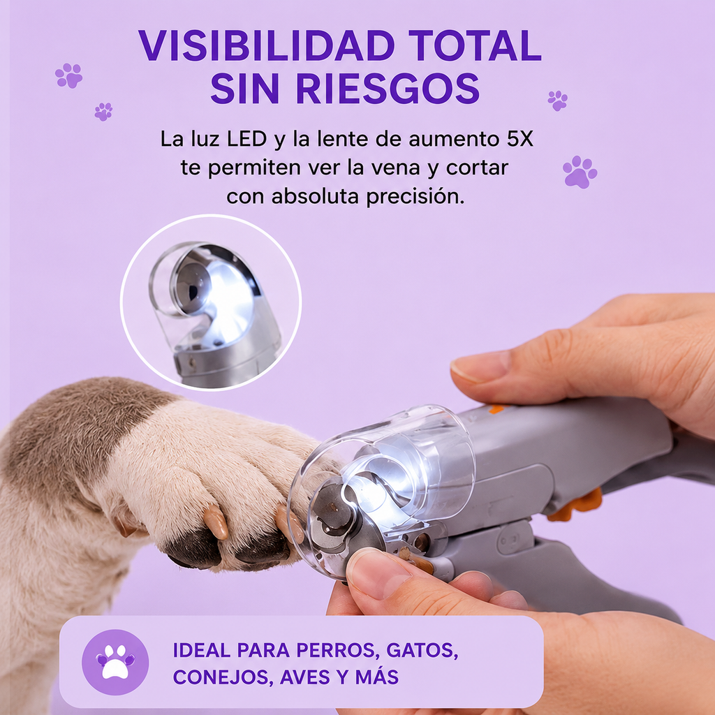 Cortaúñas LED Profesional para Mascotas