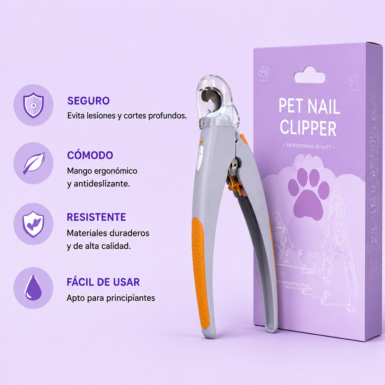 Cortaúñas LED Profesional para Mascotas